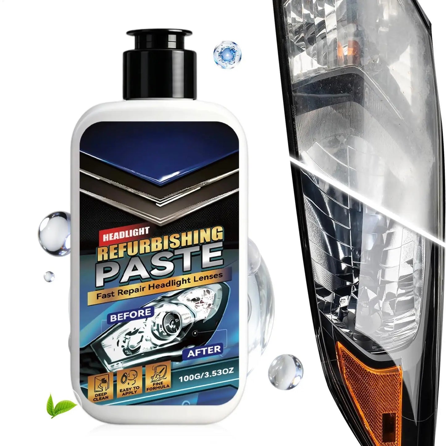 Car Headlight Restoration Polishing Paste 100g | UV Protection