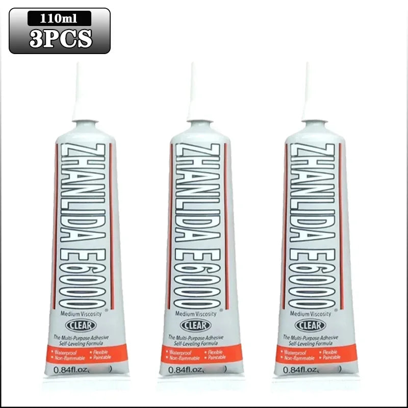 E6000 Rhinestone Crystal Craft Glue – Strong Clear Adhesive