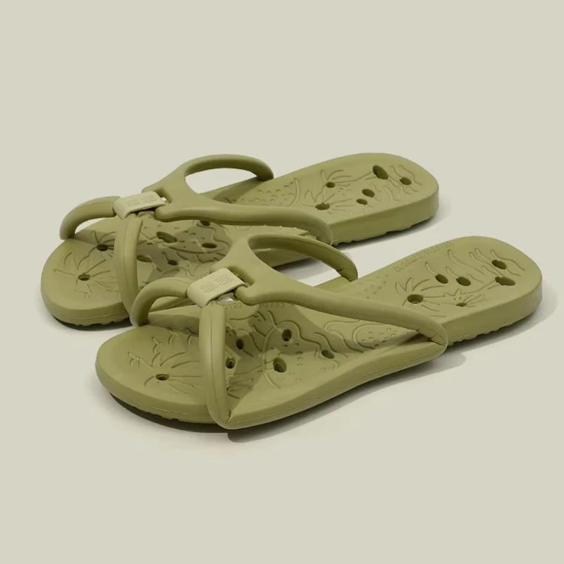 JPNTKY Men's Foldable Travel Slippers – Lightweight EVA Slides