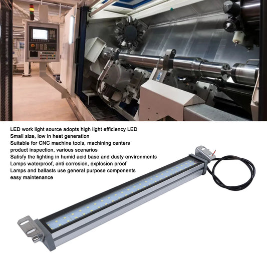 Machine Working Lamp LED Working Light White Source IP67 Waterproof Explosion Proof Machine Tube Light 24V 12W Tool Working Lamp Peaceful Pleasures Health and Wellness