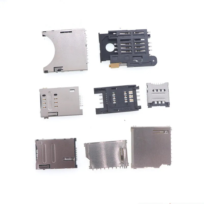 10pcs SD/Mini/TF/SIM/Nano/Micro Card Holder Card Slot Size Long and Short Body with Self Elastic Flip Cover Peaceful Pleasures Health and Wellness