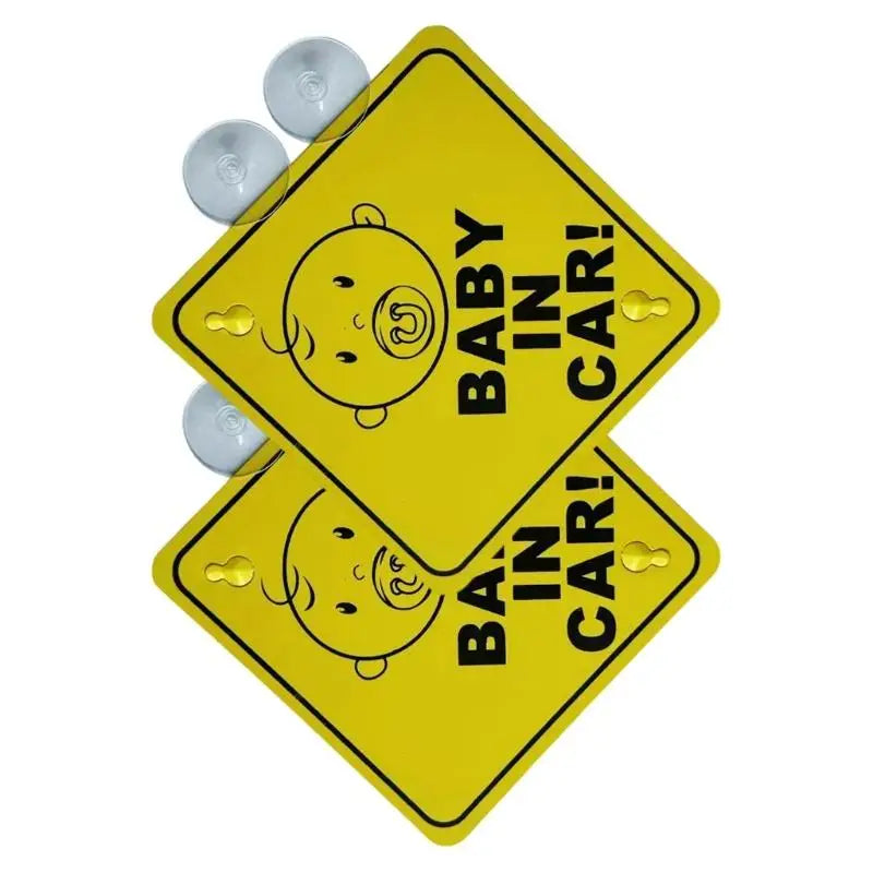 Baby on Board Car Sticker 2-Pack | High Visibility Safety Sign