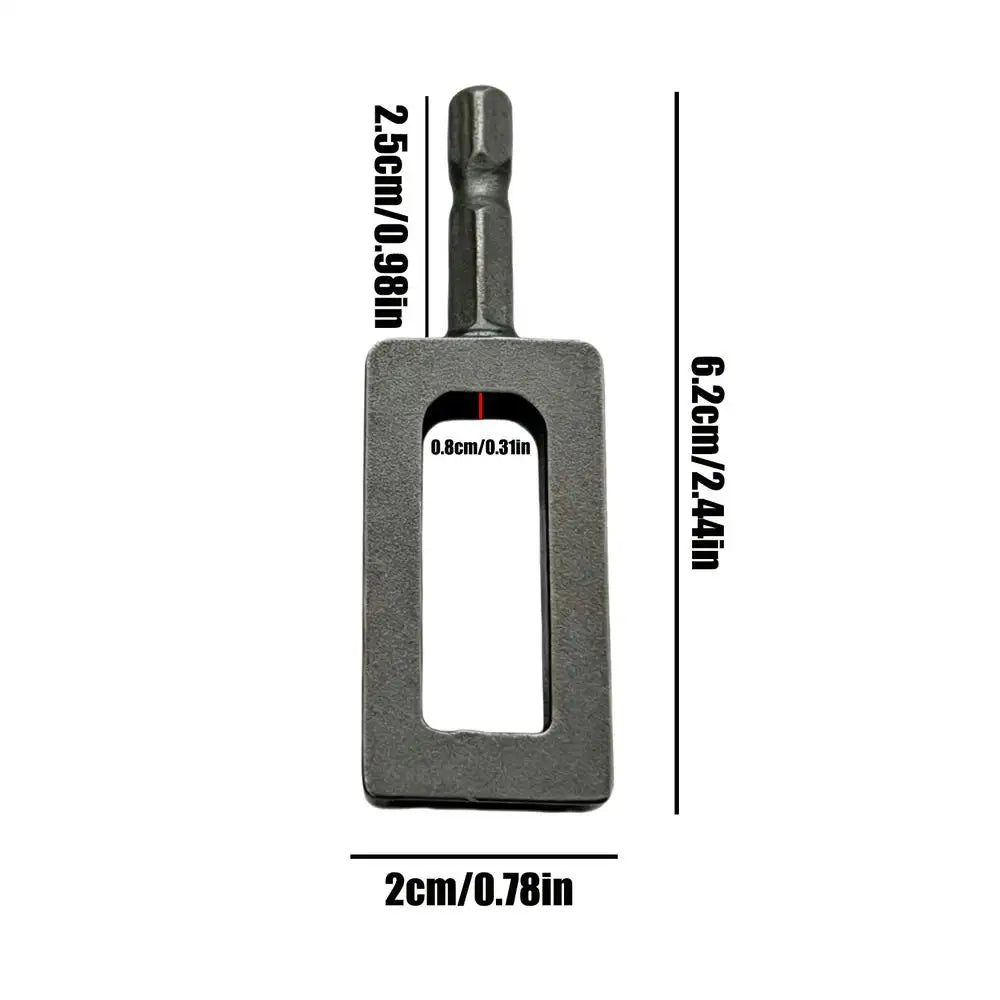 Tie Wire Twister Drill Bit | Hexagonal Wire Tying Attachment