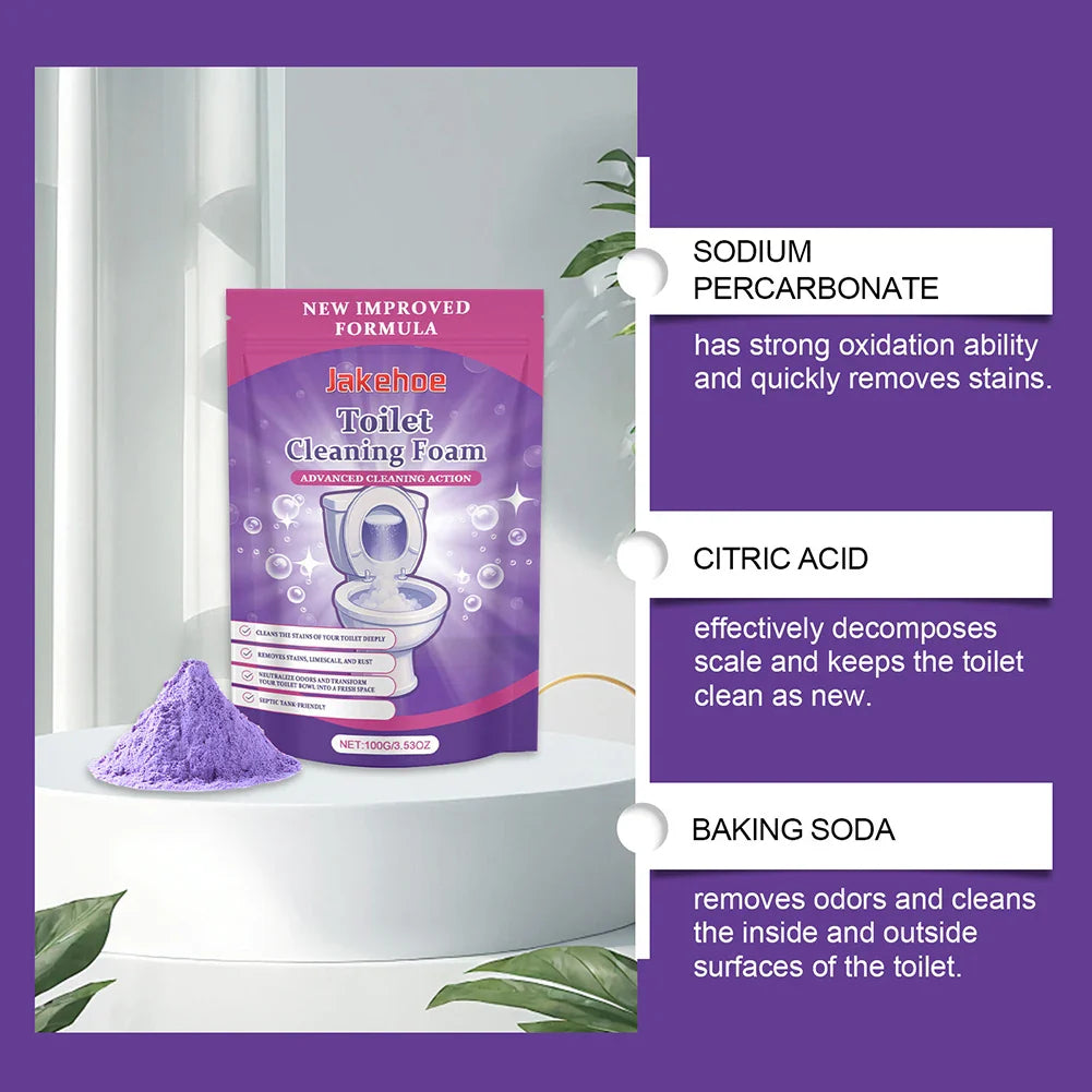 Foaming Toilet Bowl Cleaner Powder – Descaling & Odor Fresh