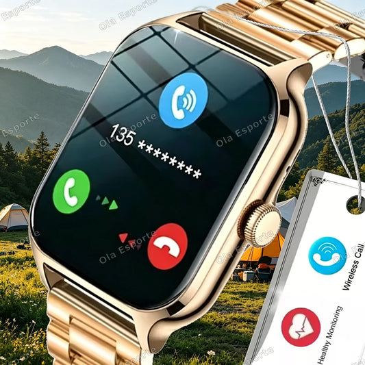 Ola Esporte 2.01" Smart Watch Bluetooth Call Fitness Tracker Bluetooth Smartwatch Peaceful Pleasures Health and Wellness