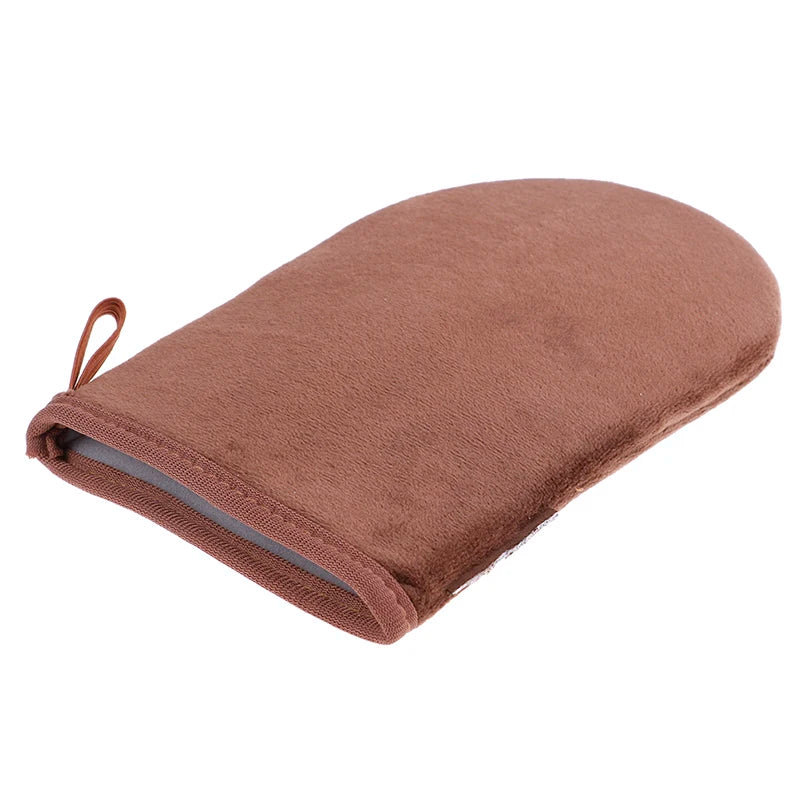 Brown Reusable Applicator Tanning Gloves Cream Lotion Mousse Body Cleaning Glove Peaceful Pleasures Health and Wellness