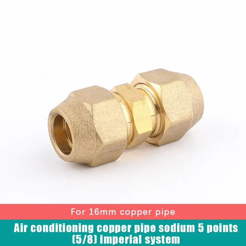New 1Pcs 2 3 4 5mm Quick Connectors Straight Pipe Extension Joint No-Weld Fittings With Flare Nuts Copper Connectors Peaceful Pleasures Health and Wellness A4