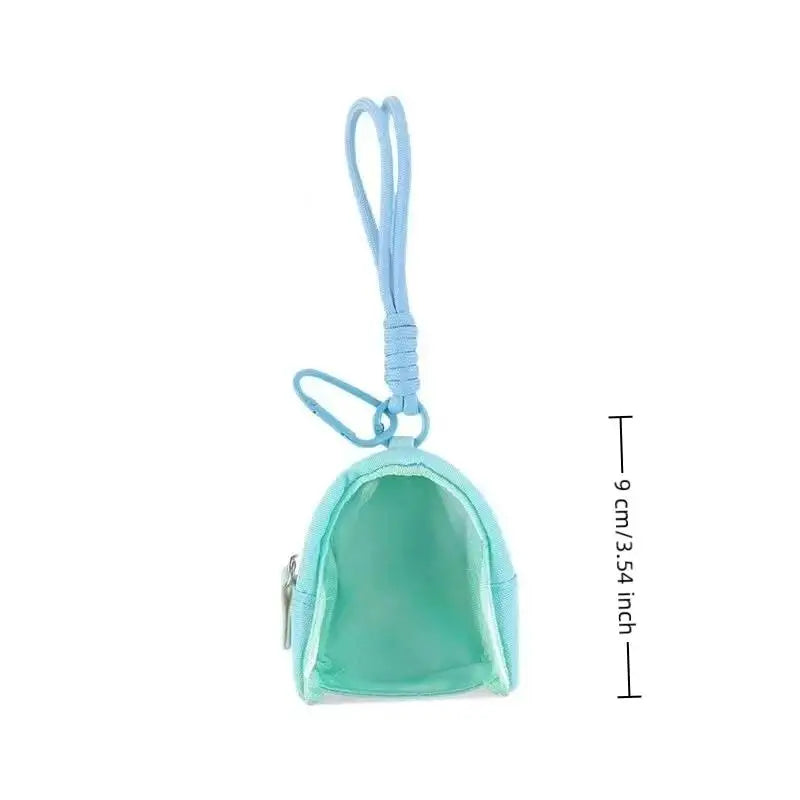 Mini Transparent Keychain Organizer Case – Earphone & Coin Bag