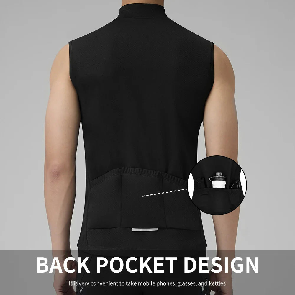 PHMAX Men's Summer Cycling Vest – Breathable & Reflective