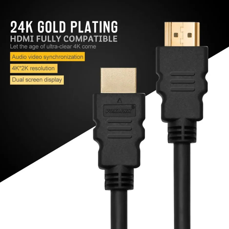 Gold Plated HDMI 1.4 Cable – 4K 1080P 3D for HDTV Splitter