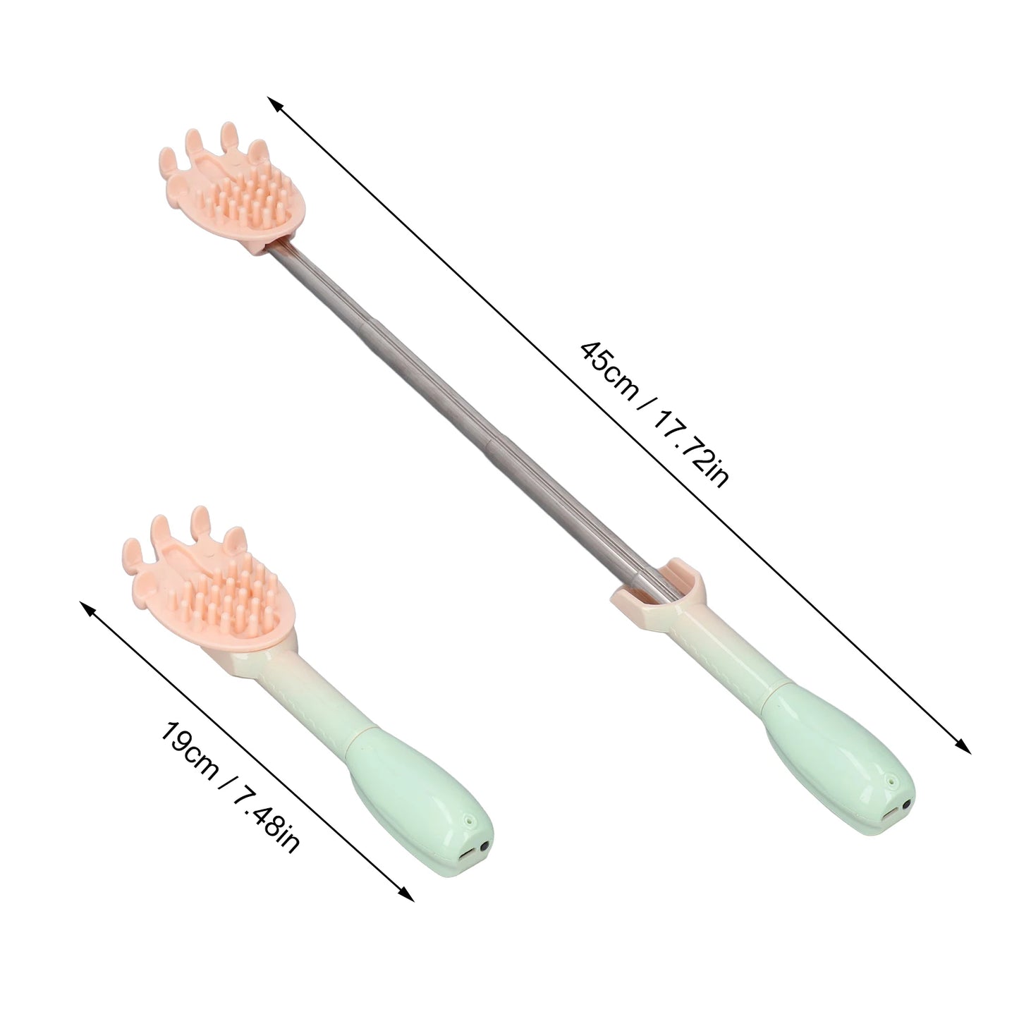 Electric Back Scratcher Extendable Effective Itch Relief Body Scratch