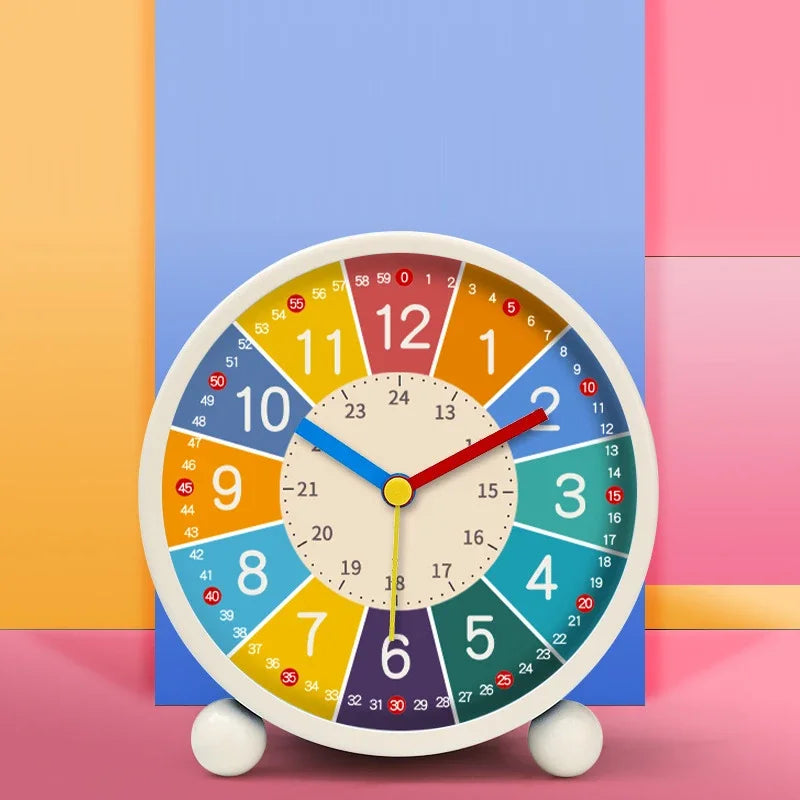 Early Learning Desktop Alarm Clock Children Wake Up Alarm Clock Living Room Bedroom Silent Desktop Clock Desktop Clock Peaceful Pleasures Health and Wellness