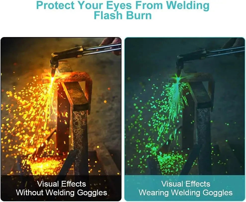Welding Goggles Automatic Solar Automatic Darkening Safety Glasses UV Protective Welding Goggles Welder Glasses Protective Tools Peaceful Pleasures Health and Wellness