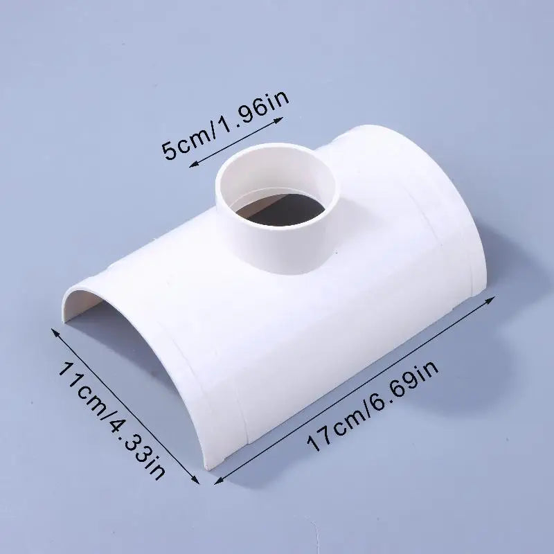 New PVC Open Tee Pipe Joint Repair Patch Drain Pipe Adapter Tube Connectors For Home Outdoor Industrial Plumbing Accessories Peaceful Pleasures Health and Wellness A5