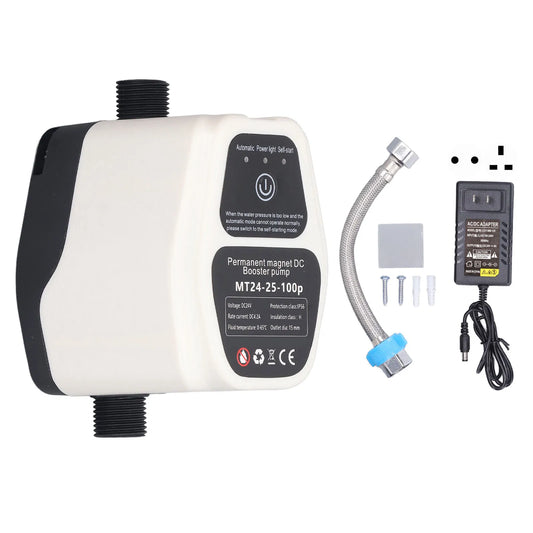 Booster Pump 100W 24V Full Automatic Intelligent Sensing Quiet Water Peaceful Pleasures Health and Wellness EU
