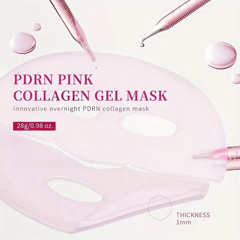 Pink Collagen Face Mask – Firming & Moisturizing 5-Pack