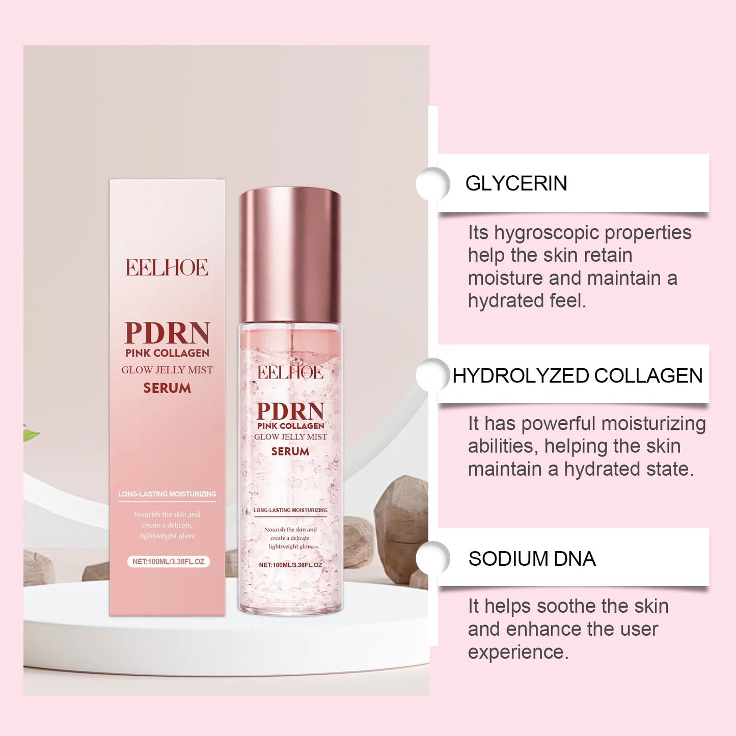 Collagen Jelly Mist Serum Spray – Hydrating & Brightening