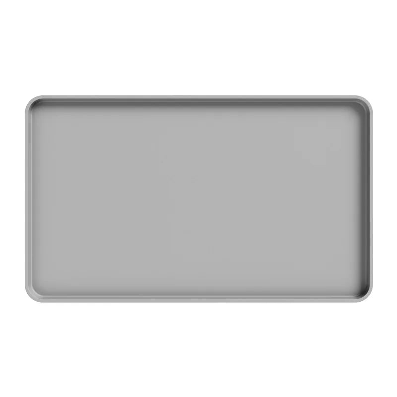 Silicone Heat Resistant Mat ,Thermal Insulation Pad for Countertops, Coffee Machine Pot Holder and Kitchen Countertop Protector Peaceful Pleasures Health and Wellness grey L Rectangular