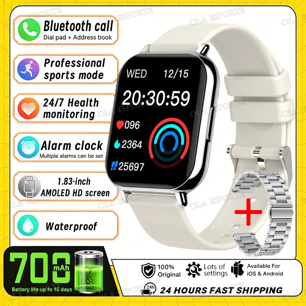 HW12 Smart Watch – Bluetooth Calling, Heart Rate & Fitness
