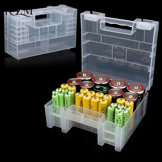 Battery Storage Case – Holds 20 AA & 14 AAA | KOQZM Organizer Battery Storage Case Oasis Select