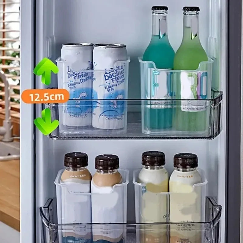 Fridge Side Door Storage Box | Food Grade PP Organizer & Divider