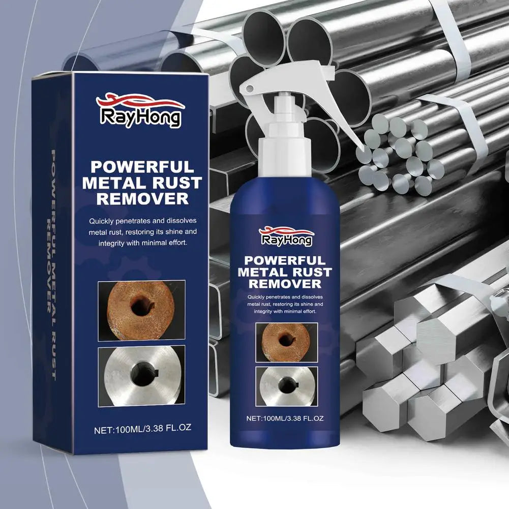 Powerful Metal Rust Remover Spray Metal Iron Maintenance Agent Quick Dissolve Rust Stain Cleaner Metal Surface Polishing Agent Peaceful Pleasures Health and Wellness