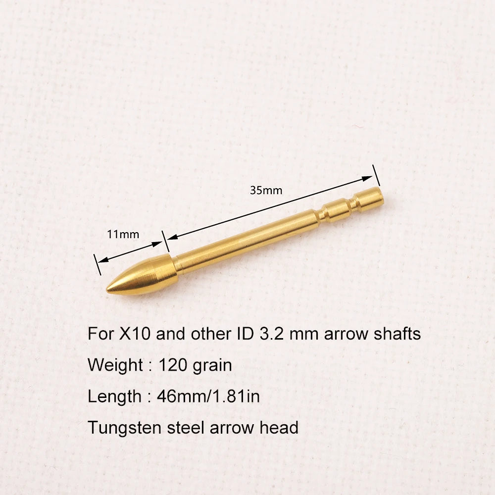 120 Grains Arrowhead ID 3 2 Arrow Point X10 Other Shaft Archery