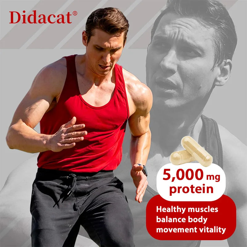 Whey Protein Capsules - Contains 5000mg of Protein - Supports Recovery, Balanced Muscle Health, Gluten Free,NON-GMO Peaceful Pleasures Health and Wellness