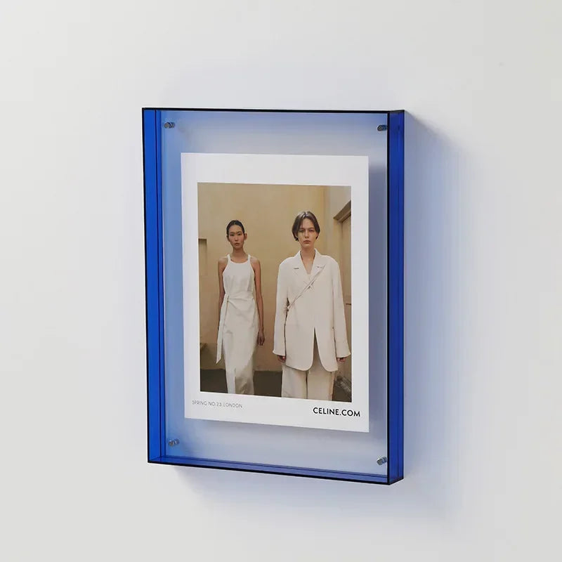 Transparent Acrylic Photo Frame – Wall Mount or Tabletop