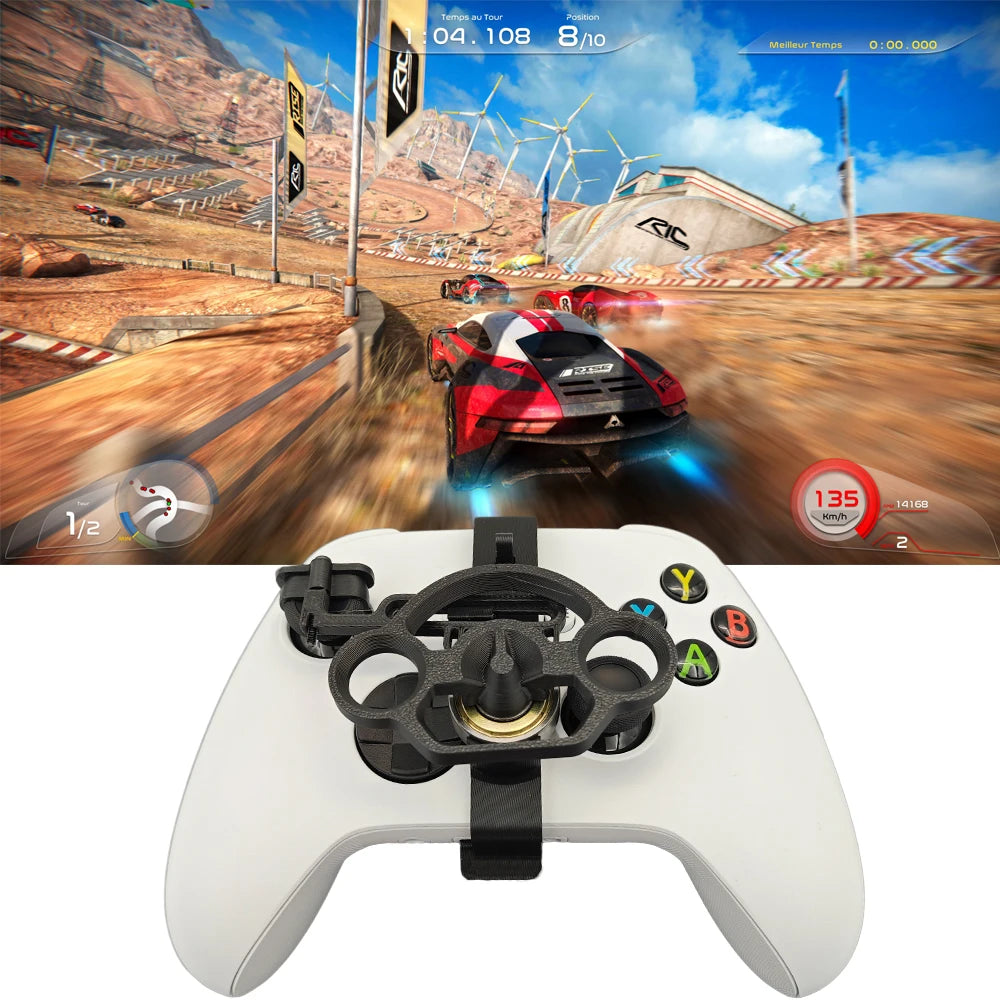 Mini Racing Steering Wheel for Xbox Series X/S Controller 3D Printing Racing Games Mini Steering Wheel Replacement Accessories Peaceful Pleasures Health and Wellness