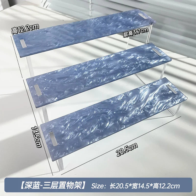 3-Tier Acrylic Ladder Desktop Shelf – Perfume & Cosmetic Display