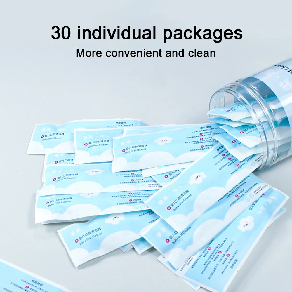 30-Pack Disposable Baby Mouth Cleaning Sticks | Infant Oral Care