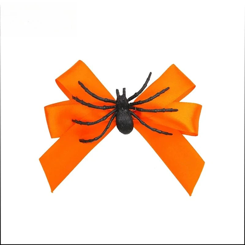 Halloween Spider Bow Hair Clips | Party Cosplay Gift (1–6 Pcs)