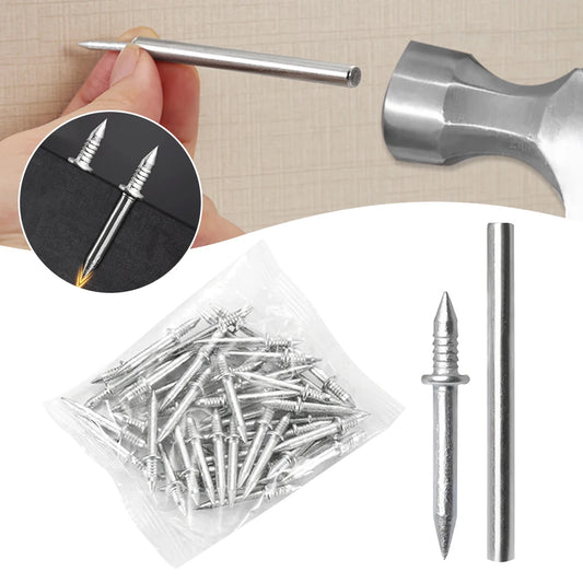 Trace-Less Nails Seamless Double Head Nails Skirting Boards Invisibles Safety Screws With Double Head Nails Home Improvement Peaceful Pleasures Health and Wellness