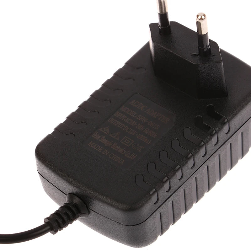 Black Kid's Car 12v1000mA Remote Control Toy Car Charger 12V Children Electric Car Charger Universal European Plug Charger Peaceful Pleasures Health and Wellness