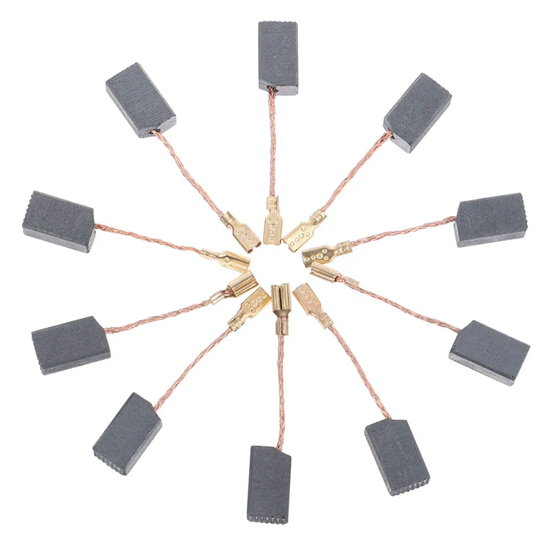 10PCS Electric Motor Carbon Brush 100# Fit For Electric Hammer Electric Drill Angle Grinder 6.3*8*14mm Peaceful Pleasures Health and Wellness