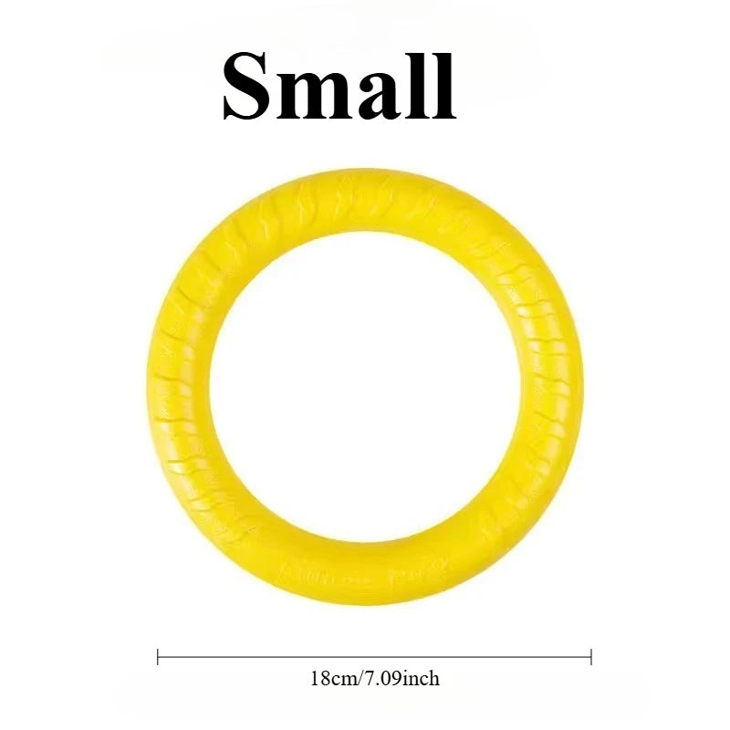 Indestructible Dog Ring Toy – Fetch, Float & Chew All Sizes