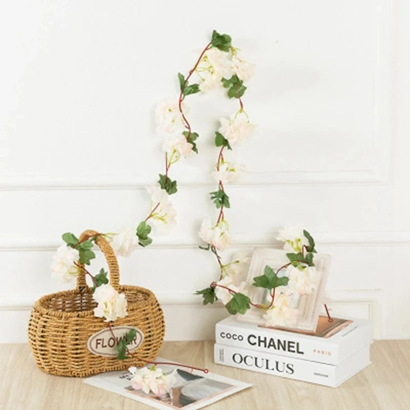 220cm Artificial Cherry Blossom Vine – Wedding & Home Decor