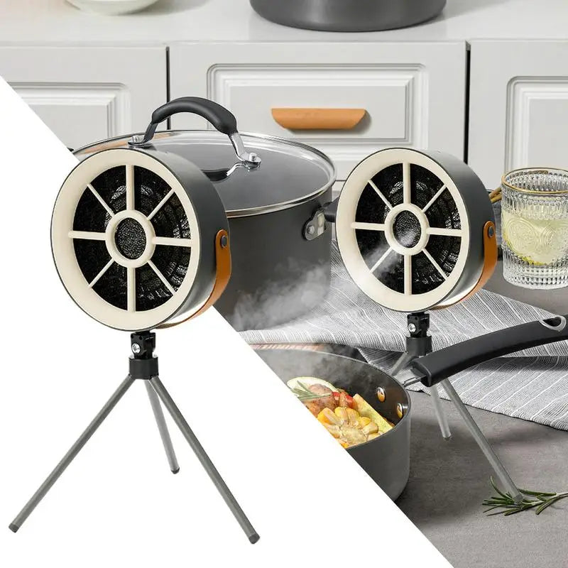 Portable Tabletop Range Hood Exhaust Fan Detachable Desktop Range Hood USB Low Noise Air Cleaner With 3 Speeds Kitchen Supplies Peaceful Pleasures Health and Wellness