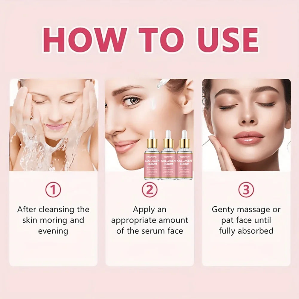 HISENRAIN Collagen Face Serum – Anti-Aging & Hydrating Gift Set
