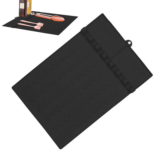 Silicone Grill Mat Spatula Holder & Side Shelf Pad | BBQ Tool Silicone Grill Mat Peaceful Pleasures Health and Wellness