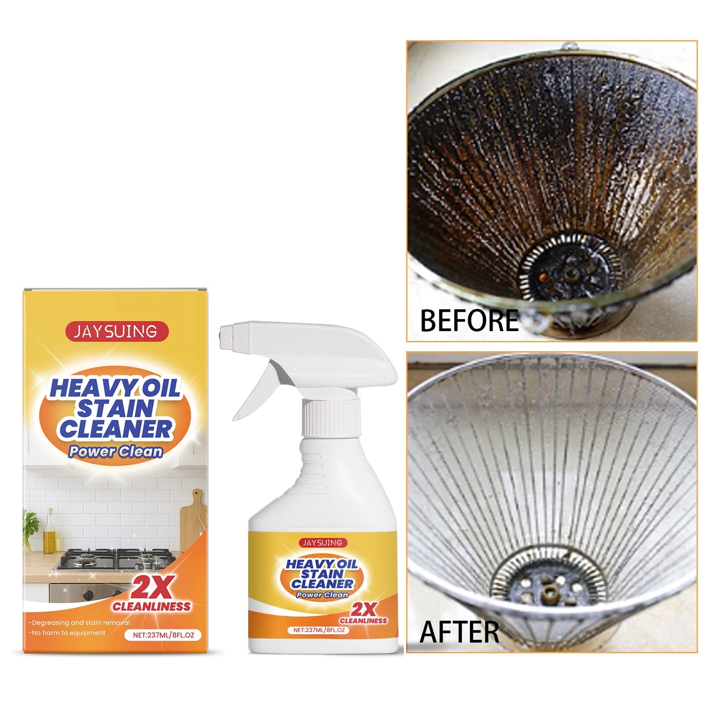 237ml Heavy Duty Kitchen Degreaser | Oil Stain Cleaner Spray