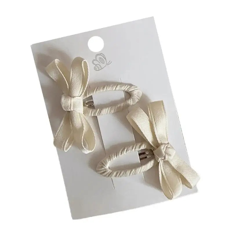 Girls Bowknot Hair Clips – Cute Toddler Hairpins (1 Pair)