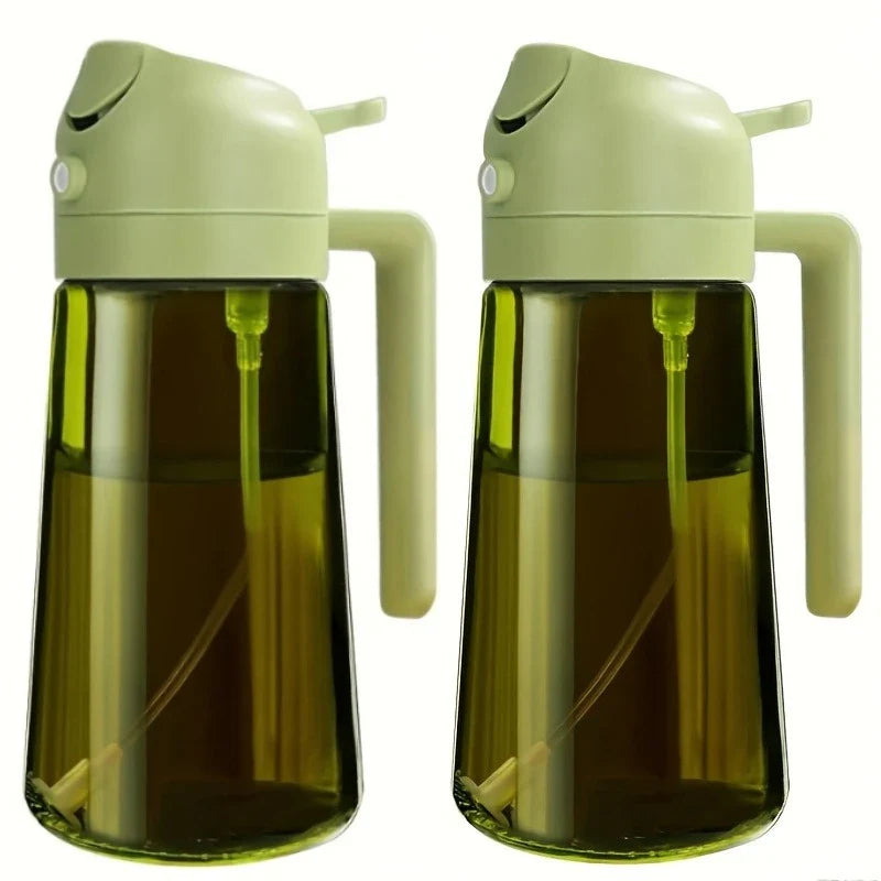 2-in-1 Oil Spray & Pour Bottle | 500ml Olive Oil Dispenser