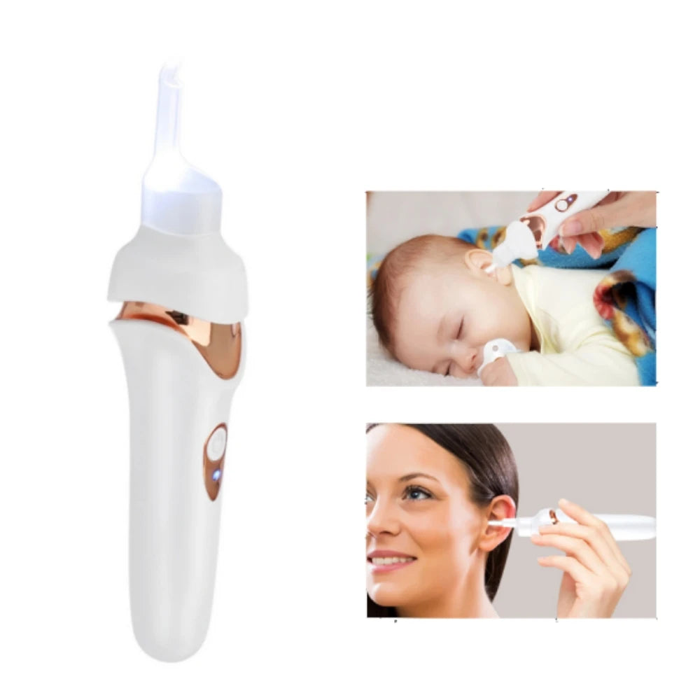 Electric Ear Pick With Light Ear Wax Suction Device for Children Elderly Ear Spoons Canal Cleaning Tools Rechargeable Earpicking Peaceful Pleasures Health and Wellness