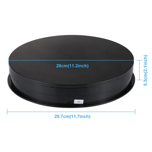 PULUZ Adjusting Speed USB Electric Rotating Turntable Display Stand Video Shootings Props Turntable for Photography Peaceful Pleasures Health and Wellness