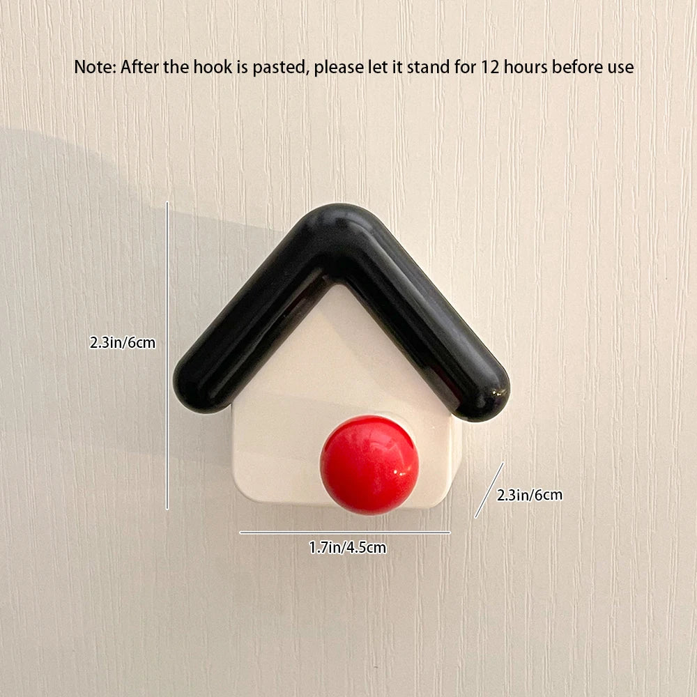 Cartoon Creative Hook Cute House Design Decoration High-value Small
