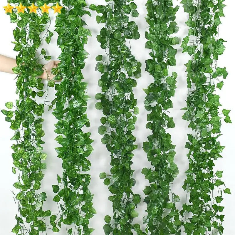 2.1M Artificial Ivy Garland | Silk Vine Wall Hanging Decor