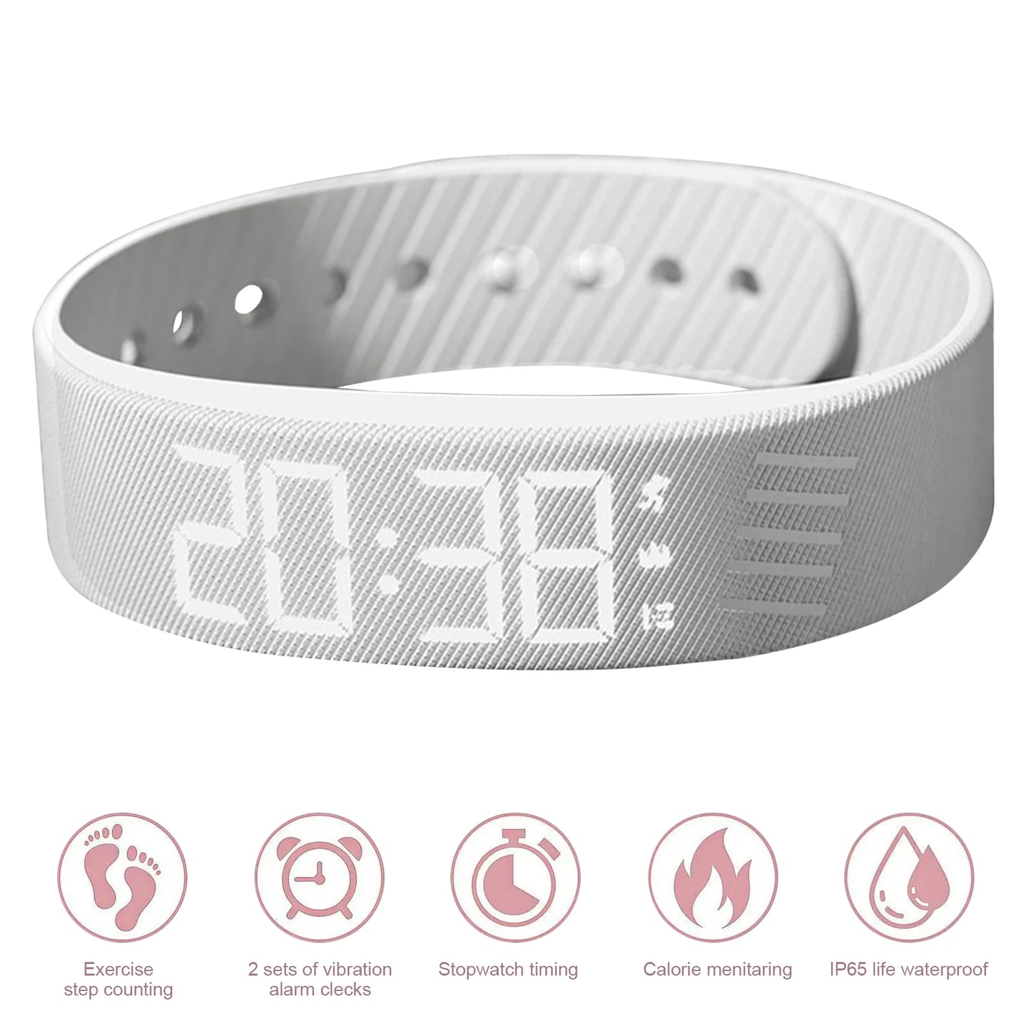 VODOOL Silent Vibration Alarm Wristband | Pedometer, Waterproof