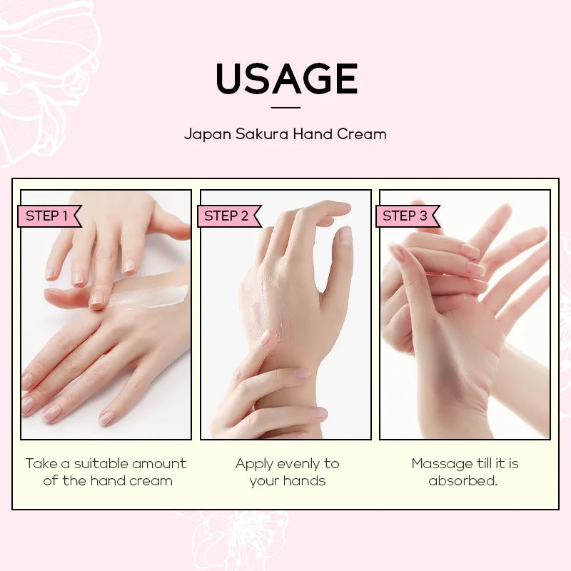 LAIKOU Sakura Hand Cream – Hydrating & Brightening 30g